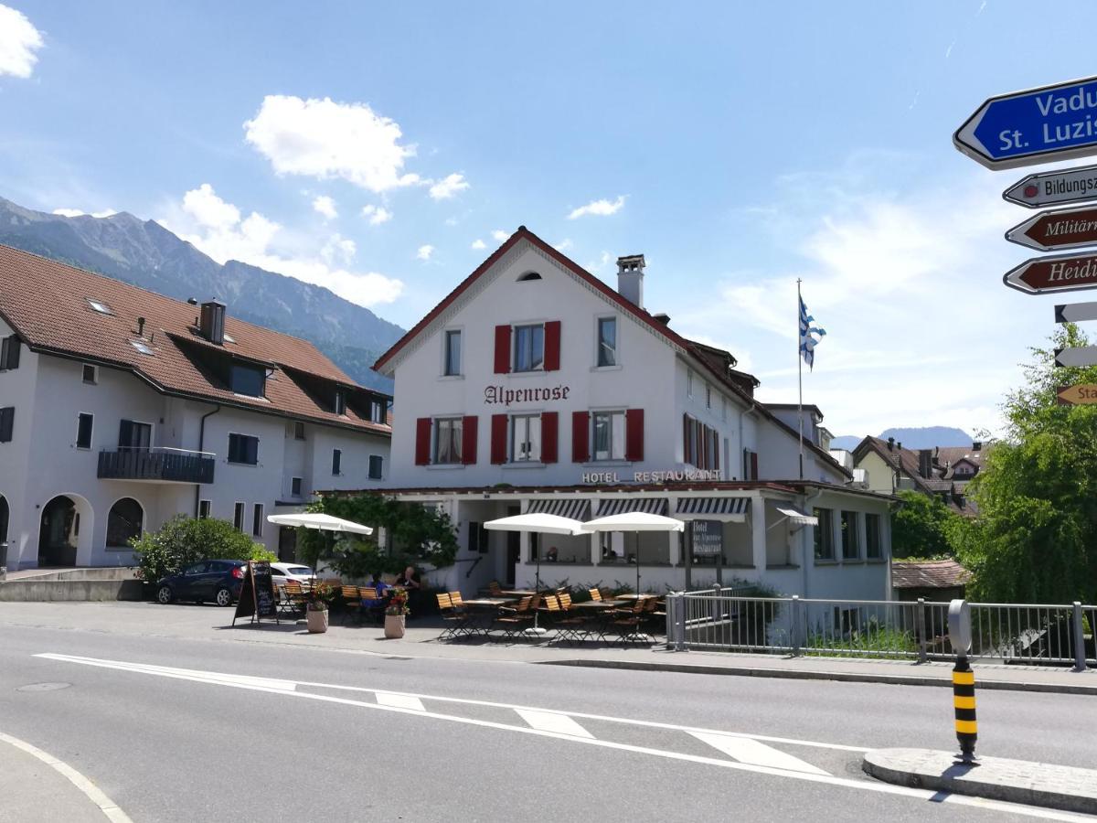 Hotel Alpenrose Maienfeld Esterno foto